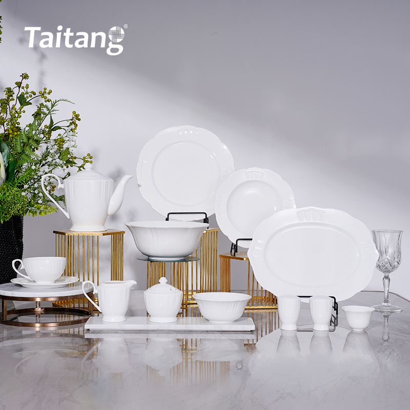 皇冠白瓷餐具-7"/8"/10"/12"平盘