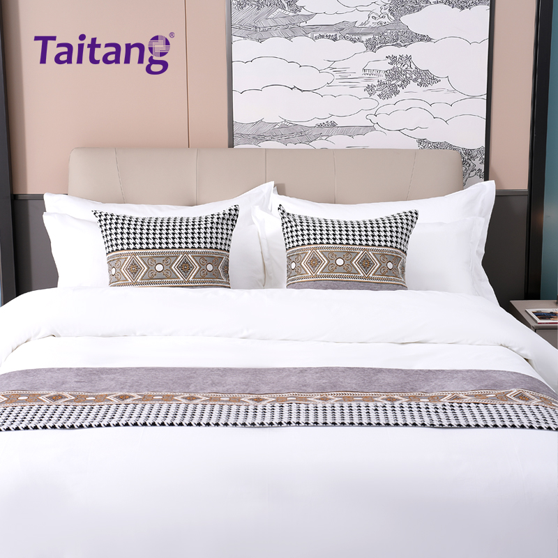 黑金卡伦格-轻奢酒店床旗抱枕套系列