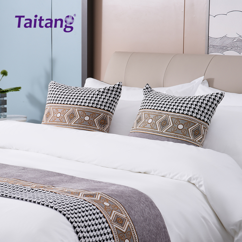 黑金卡伦格-轻奢酒店床旗抱枕套系列